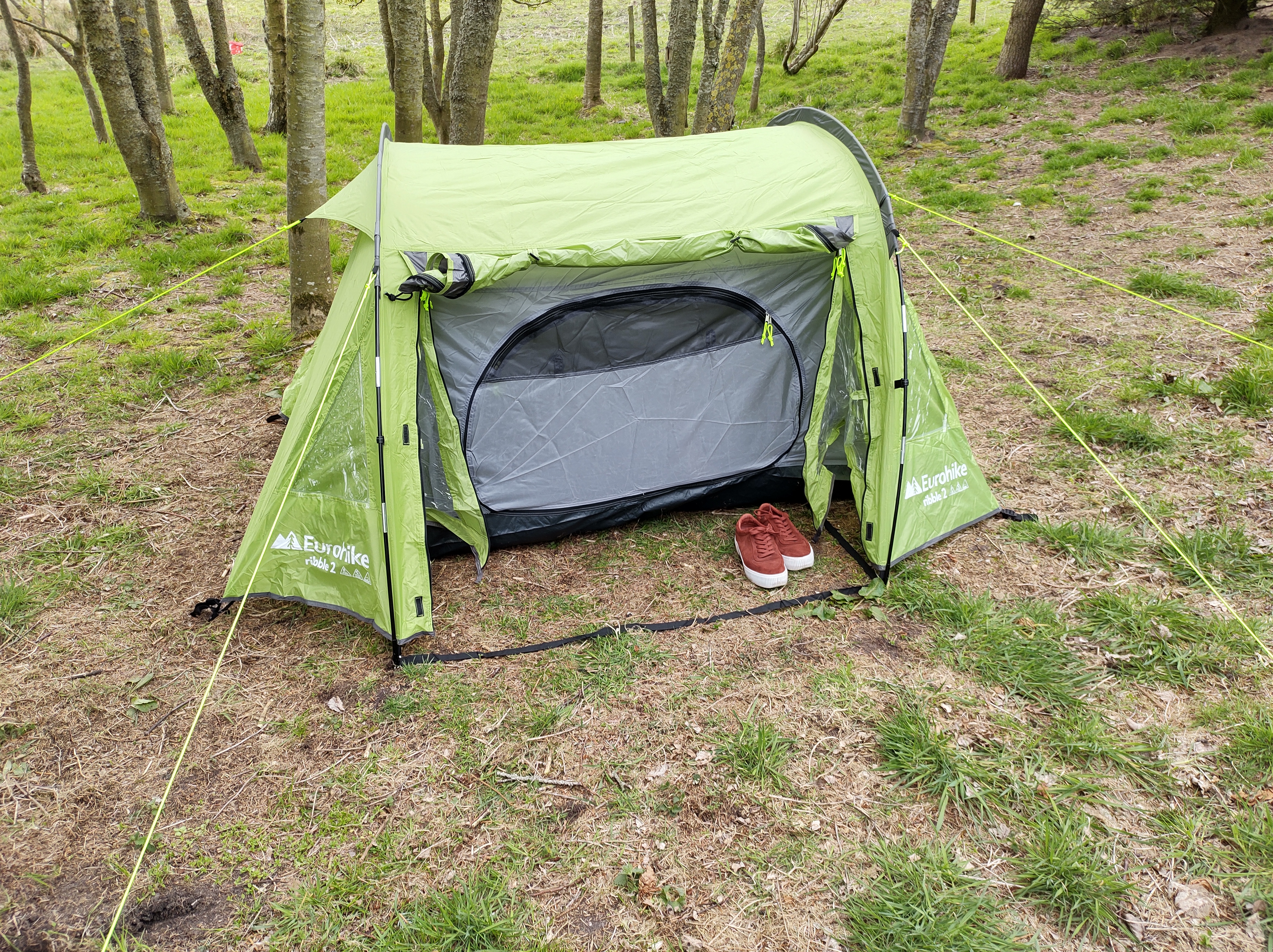 our tent, set up proudly