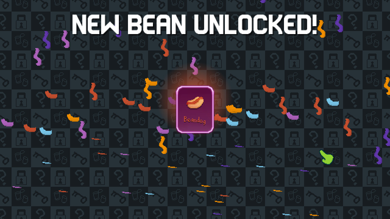 a bean getting unlocked